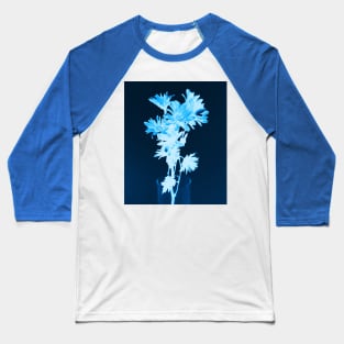 Cyanotype Art Printing Blue Flowers Daisy Photography Baseball T-Shirt